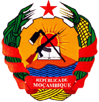 Герб Мозамбика с изображением автомата Калашникова