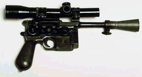 Бластер Хана Соло из Звездных Войн - закамуфлированный Mauser C-96