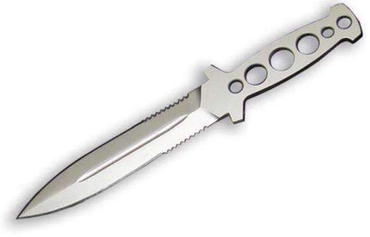 Боевой нож «Шайтан» с рукояткой скелетного типа