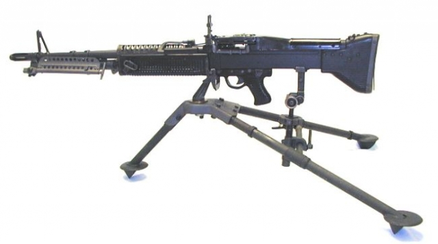 Пулемет M60 в роли станкового пулемета