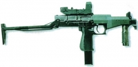 Пистолет-пулемет СР-2М «Вереск» с разложенным прикладом