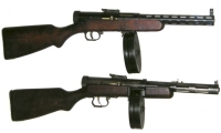Пистолет-пулемет Дегтярева ППД-34/38 (сверху) и ППД-40 (внизу)