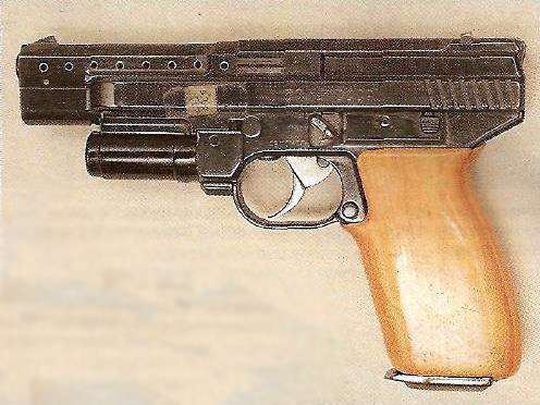 Опытный безгильзовый пистолет Герасименко ВАГ-72