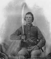 Солдат армии Конфедератов с револьвером Colt Walker